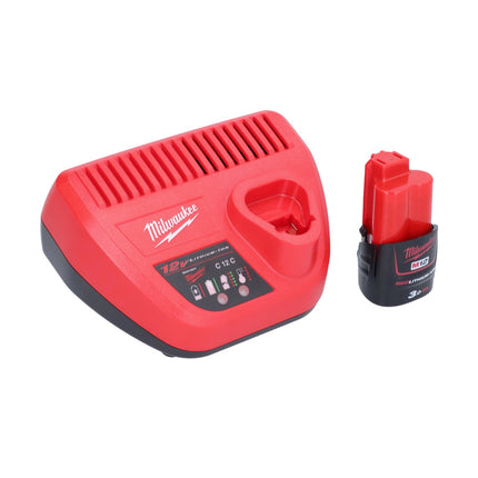 Herramienta rotativa a batería Milwaukee C12 RT-301 12 V + 1x batería 3.0 Ah + cargador