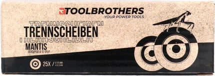 Amoladora angular sin cable Makita DGA 506 Z 18 V 125 mm sin escobillas solo + juego de discos de corte Toolbrothers MANTIS - sin batería, sin cargador