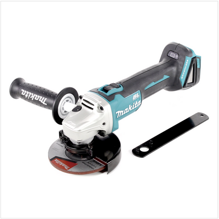 Amoladora angular sin cable Makita DGA 506 Z 18 V 125 mm sin escobillas solo + juego de discos de corte Toolbrothers MANTIS - sin batería, sin cargador