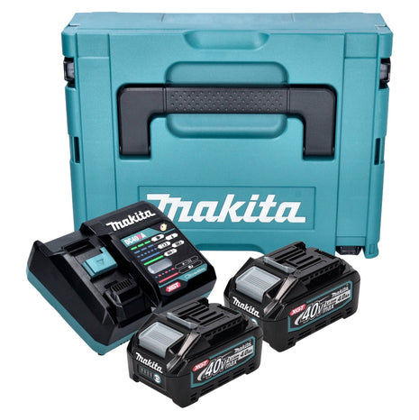 Makita Power Source Kit ( 191J97-1 ) 2x BL 4040 battery 40 V max. 4.0 Ah XGT + DC 40 RA charger + Makpac