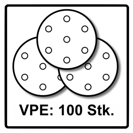 Festool STF D225/128 P80 GR/25 Schleifscheibe P80 225 mm 100 Stk. ( 4x 205655 ) für Langhalsschleifer PLANEX LHS 2 225 EQ(I), PLANEX 225 EQ, PLANEX LHS-E 225 easy - Toolbrothers