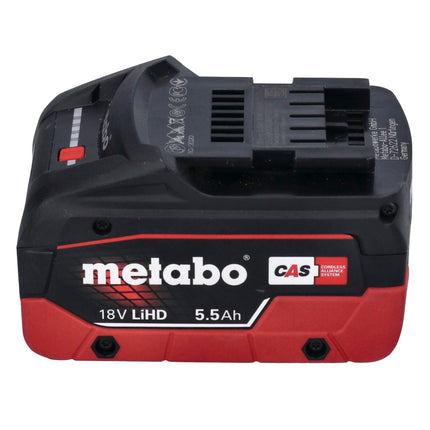 Metabo WB 18 LTX BL 15-125 Quick amoladora angular sin cable 18 V 125 mm sin escobillas + 1x batería recargable 5,5 Ah + metaBOX - sin cargador