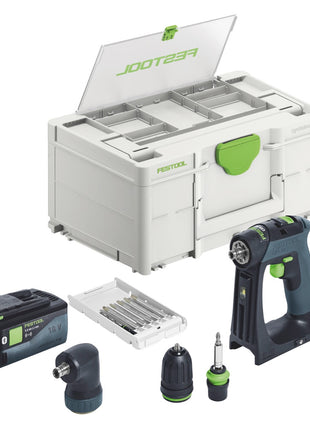 Festool CXS 18-Basic-Set Akku Bohrschrauber 18 V 40 Nm Brushless + 1x Akku 5,0 Ah + Systainer - ohne Ladegerät - Toolbrothers