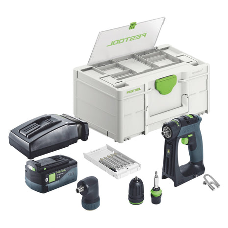 Festool CXS 18-Basic-Set Akku Bohrschrauber 18 V 40 Nm Brushless + 1x Akku 5,0 Ah + Ladegerät + Systainer - Toolbrothers