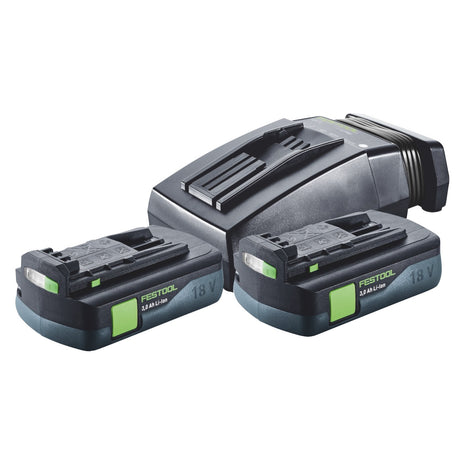 Festool Energie Set 2x BP 18 Li 3,0 C Akku 18 V 3,0 Ah / 3000 mAh Li-Ion ( 2x 577658 ) + TCL 6 Ladegerät ( 201135 ) - Toolbrothers