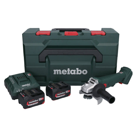 Metabo W 18 L 9-125 cordless angle grinder 18 V 125 mm + 2x battery 4.0 Ah + charger + metaBOX ( 602247510 )