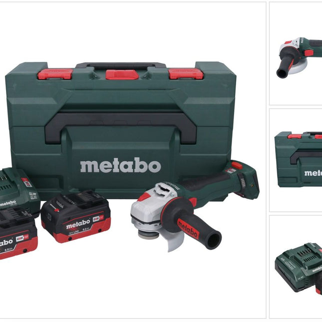 Metabo WB 18 LT BL 11-125 Quick Akku Winkelschleifer 18 V 125 mm Brushless + 2x Akku 8,0 Ah + Ladegerät + metaBOX ( 613054810 ) - Toolbrothers