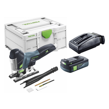 Festool CARVEX PSC 420-Basic akumulatorowa wyrzynarka wahadłowa 18 V 120 mm bezszczotkowa + 1x akumulator 3,0 Ah + ładowarka + systainer