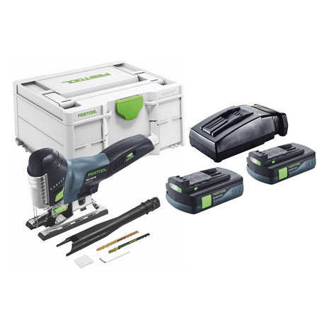 Festool CARVEX PSC 420-Basic cordless pendulum action jigsaw 18 V 120 mm brushless + 2x rechargeable battery 3.0 Ah + charger + systainer