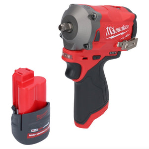 Milwaukee M12 FIW38-251 Akku Schlagschrauber 12 V 339 Nm 3/8" Brushless + 1x Akku 2,5 Ah - ohne Ladegerät