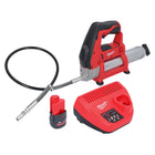 Milwaukee M12 GG-251 Akku Fettpresse 12 V 562 bar + 1x Akku 2,5 Ah + Ladegerät