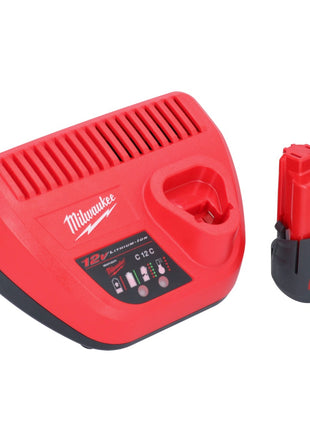 Pistola engrasadora a batería Milwaukee M12 GG-251 12 V 562 bar + 1x batería 2,5 Ah + cargador