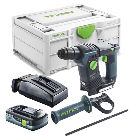 Festool BHC 18-Basic Akku Bohrhammer 18 V 1,8 J SDS Plus Brushless + 1x Akku 4,0 Ah + Ladegerät + Systainer - Toolbrothers