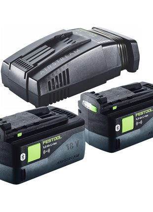 Festool HKC 55 5,0 EBI-Set-FSK 420 Akku Handkreissäge 18 V 160 mm Brushless ( 577675 ) + 2x Akku 5,0 Ah + Ladegerät + Kappschiene + Systainer - Toolbrothers