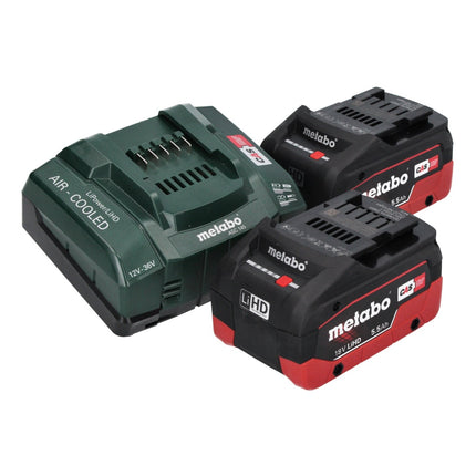 Metabo SB 18 LTX BL Q I Akku Schlagbohrschrauber 18 V 130 Nm Brushless + 2x Akku 5,5 Ah + Ladegerät + PowerX3 Drehmomentvorsatz + metaBOX