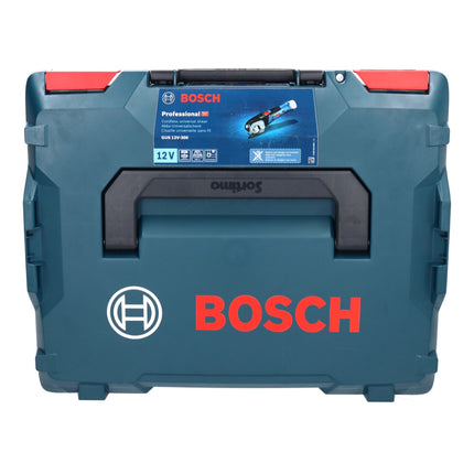 Bosch GUS 12V-300 Cesoie universali professionali a batteria 12 V ( 06019B2904 ) + 2x batteria ricaricabile 2,0 Ah + caricabatterie + L-Boxx