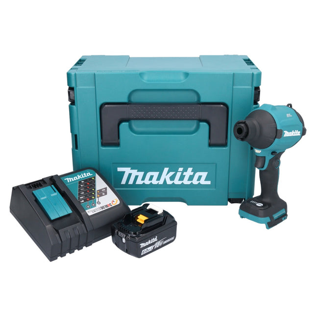 Makita DAS 180 RG1J Akku Gebläse 18 V Brushless + 1x Akku 6,0 Ah + Ladegerät + Makpac - Toolbrothers