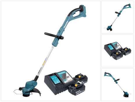 Makita DUR 193 RG Akku Rasentrimmer 18 V 260 mm + 2x Akku 6,0 Ah + Ladegerät - Toolbrothers