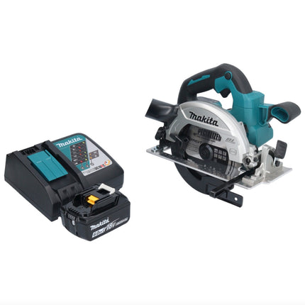 Makita DHS 661 RG1 Akku Handkreissäge 18 V 165 mm Brushless + 1x Akku 6,0 Ah + Ladegerät - Toolbrothers