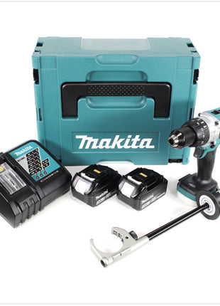 Makita DHP 481 RFJ 18 V Akku Schlagbohrschrauber Brushless 115 Nm im Makpac mit 2x 3 Ah Li-Ion Akku und Schnellladegerät - Toolbrothers