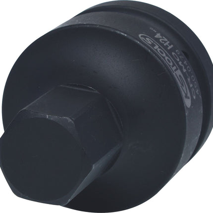 KS TOOLS 1" Kraft-Bit-Stecknuss Innensechskant, kurz, 24 mm ( 450.0479 ) - Toolbrothers