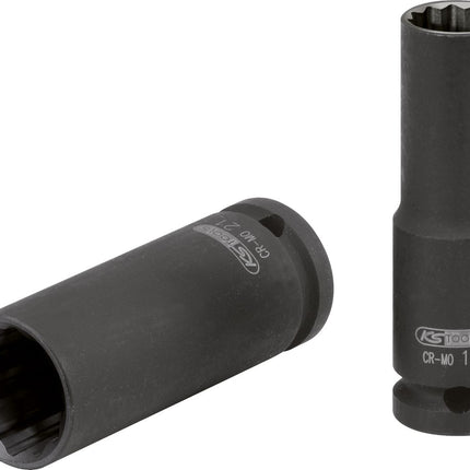 KS TOOLS 1/2" 12-kant-Kraft-Stecknuss, lang, 26 mm ( 515.0972 ) - Toolbrothers