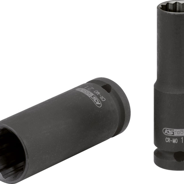 KS TOOLS 1/2" 12-kant-Kraft-Stecknuss, lang, 26 mm ( 515.0972 ) - Toolbrothers