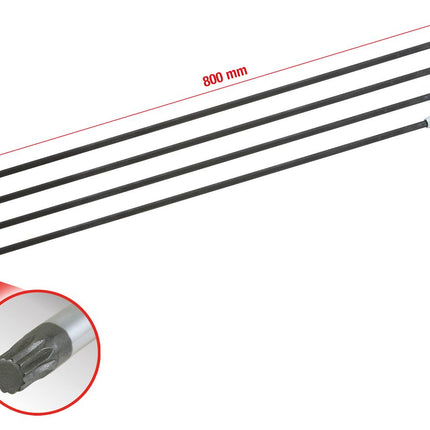 KS TOOLS 1/2" Antriebswellen-Stecknuss-Satz Vielzahn, 4-tlg ( 150.1740 ) - Toolbrothers