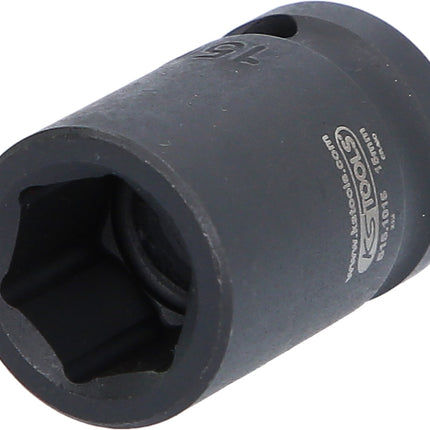 KS TOOLS 1/2" Sechskant-Kraft-Stecknuss, kurz, 15mm ( 515.1015 ) - Toolbrothers