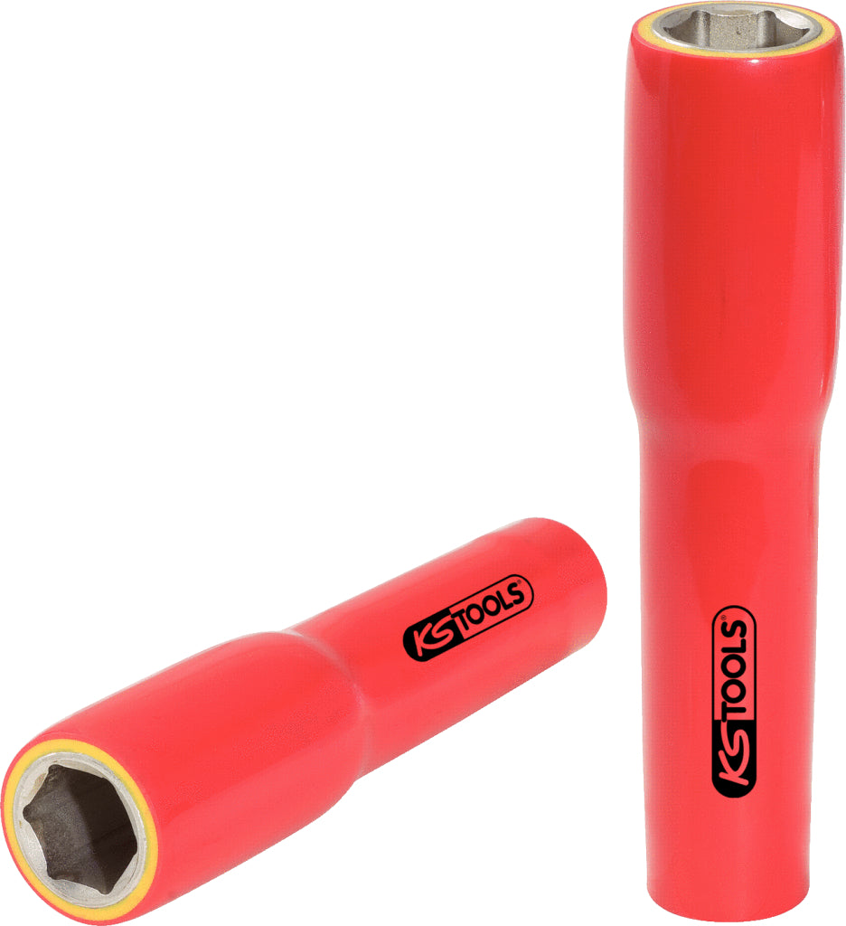 KS TOOLS Llave de vaso de 1/2' con aislamiento protector, XL, 24 mm, 145 mm ( 117.1376 )