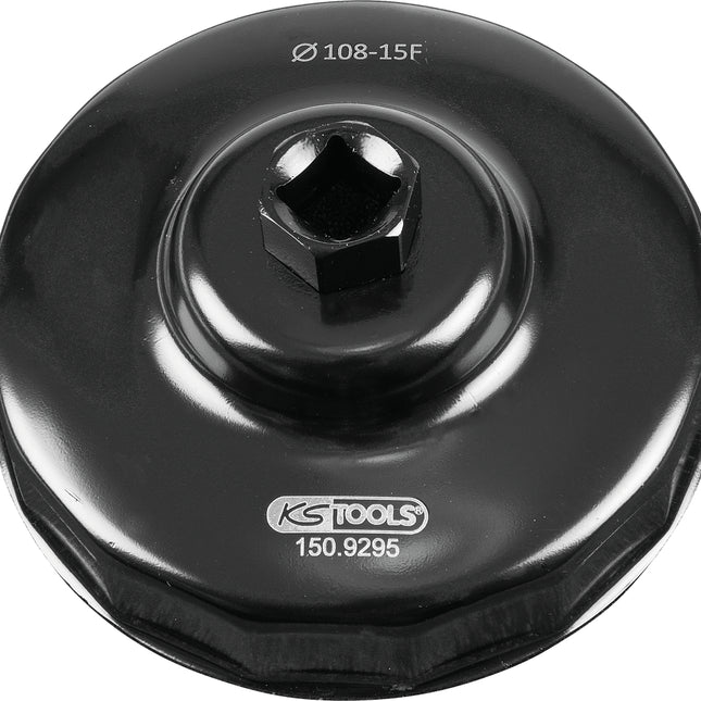 KS TOOLS 1/2“ LKW Ölfilterschlüssel, 108-15 ( 150.9295 ) - Toolbrothers