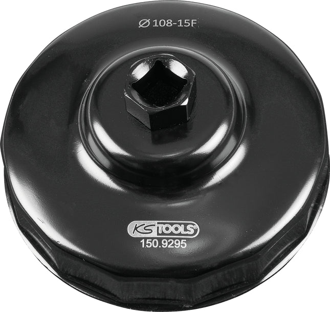 KS TOOLS 1/2“ LKW Ölfilterschlüssel, 108-15 ( 150.9295 ) - Toolbrothers