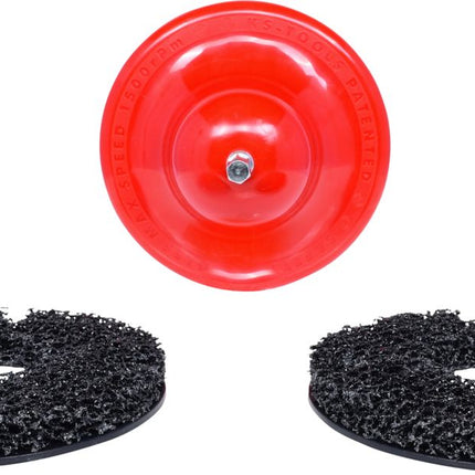 KS TOOLS Radnabenschleifer-Satz Ø 160 mm, Innen-Ø 60 mm, 4-tlg ( 100.4070 ) - Toolbrothers