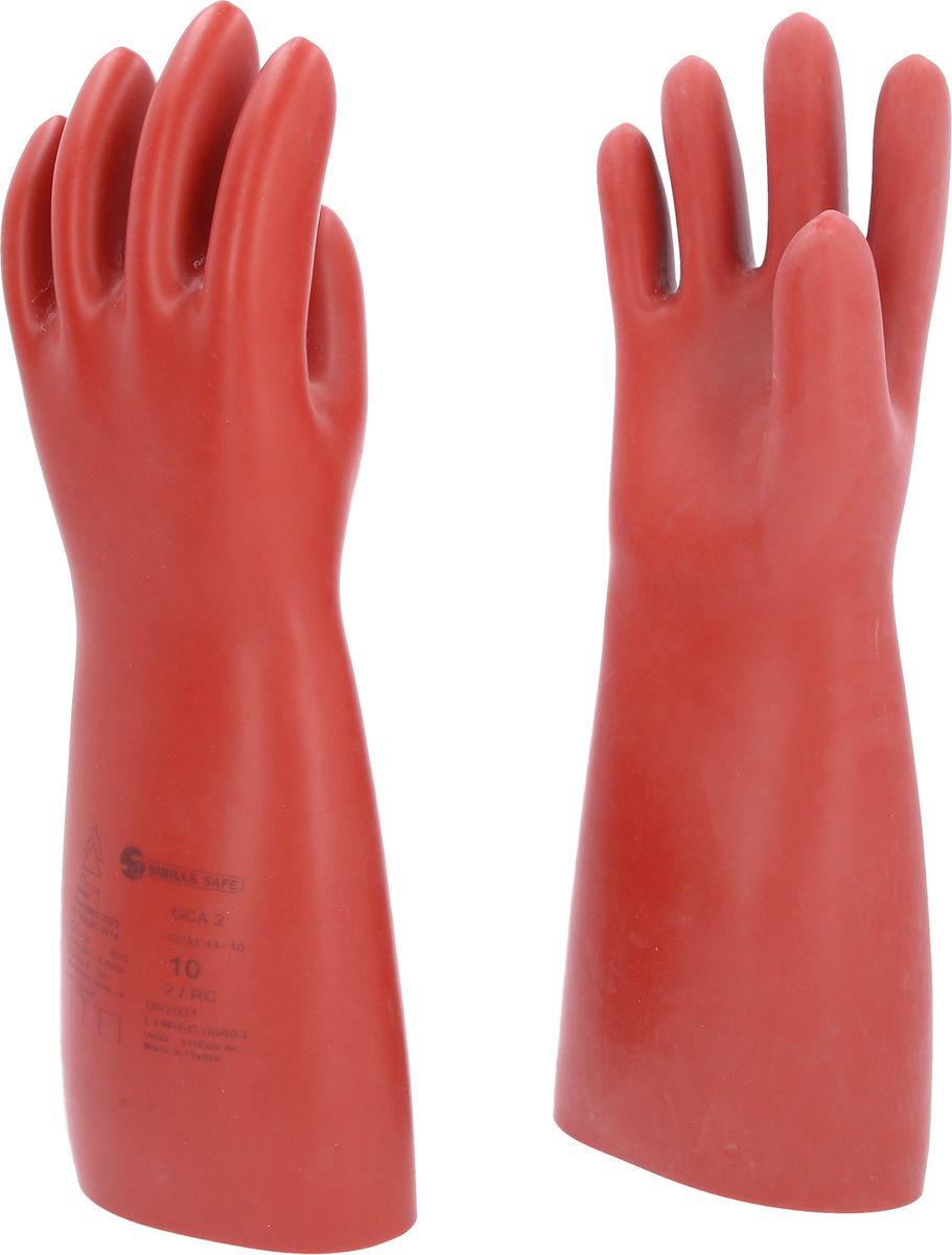 KS TOOLS Elektriker-Schutzhandschuh mit mechanischen und thermischen Schutz, Größe 10, Klasse 2, rot ( 117.0010 )