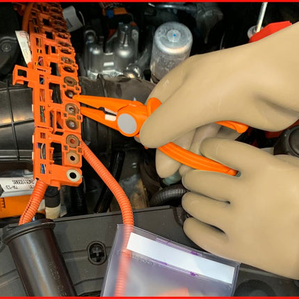 KS TOOLS Gant de protection pour électricien à isolation protectrice, taille 10, classe 00, blanc ( 117.0048 )