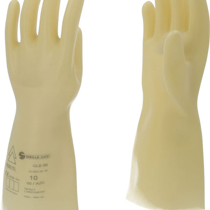 KS TOOLS Gant de protection pour électricien à isolation protectrice, taille 10, classe 00, blanc ( 117.0048 )