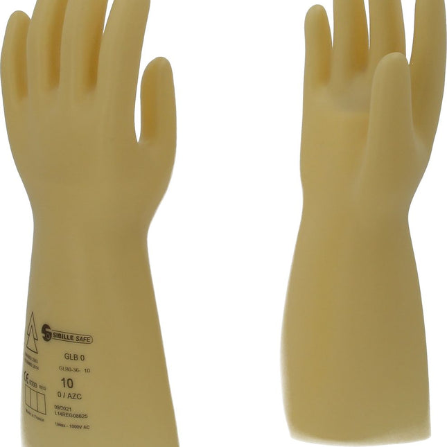 KS TOOLS Elektriker-Schutzhandschuh mit Schutzisolierung, Größe 10, Klasse 0, weiß ( 117.0051 ) - Toolbrothers