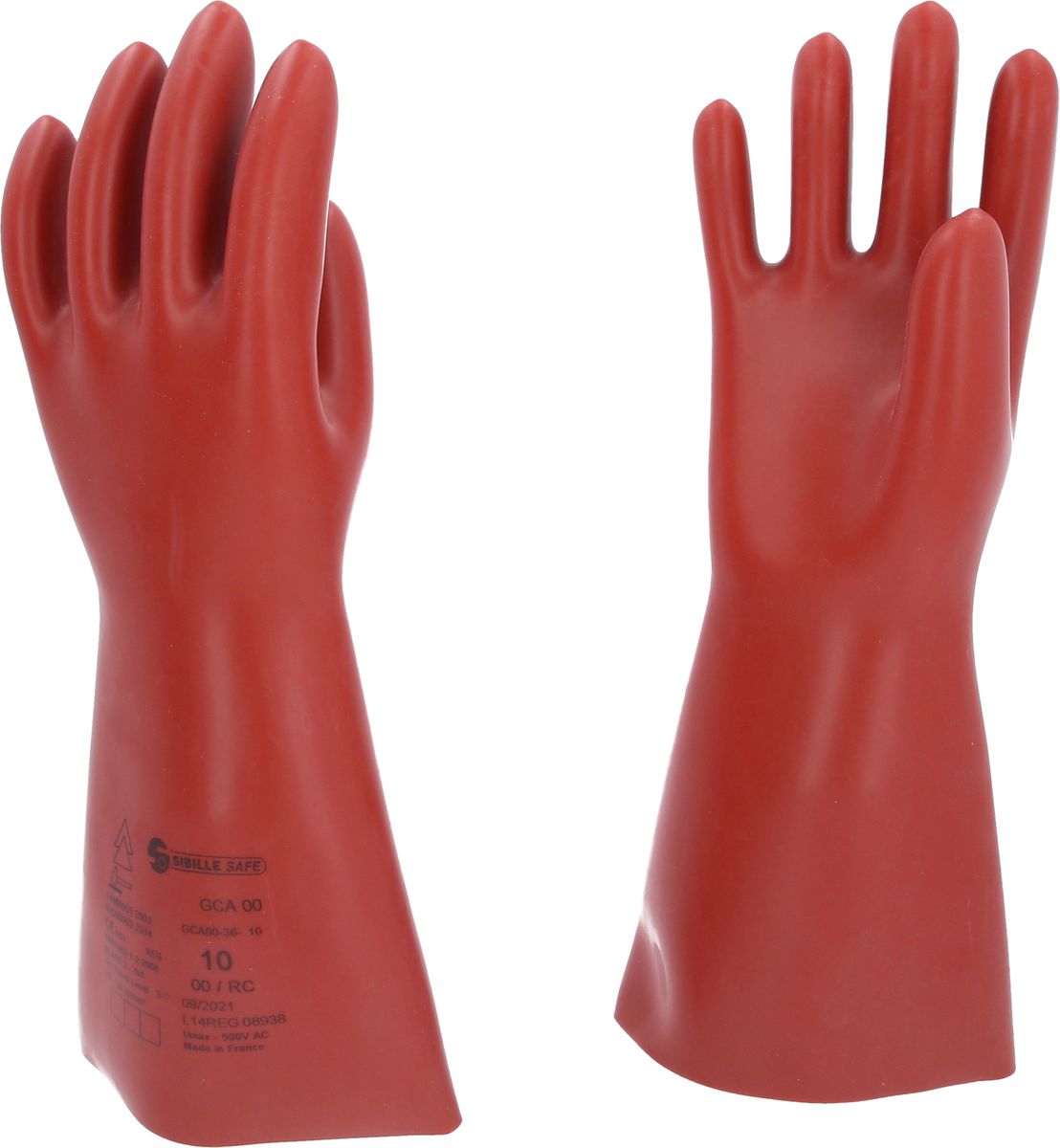 KS TOOLS Elektriker-Schutzhandschuh mit mechanischen und thermischen Schutz, Größe 10, Klasse 00, rot ( 117.0084 )