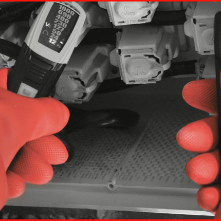 KS TOOLS Elektriker-Schutzhandschuh mit mechanischen und thermischen Schutz, Größe 10, Klasse 2, rot ( 117.0093 )