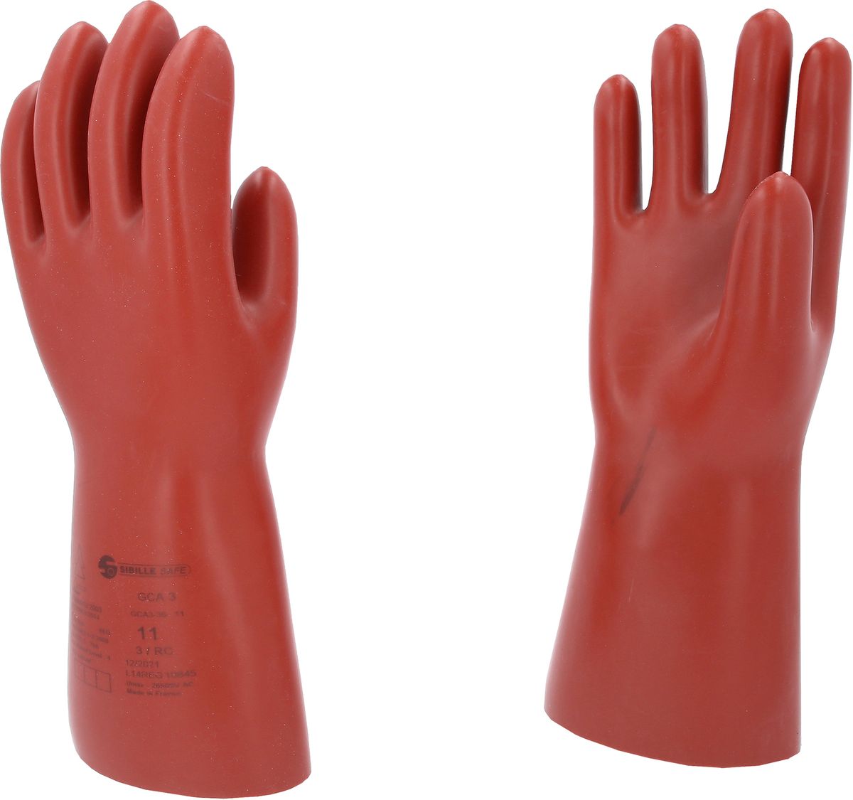 KS TOOLS Elektriker-Schutzhandschuh mit mechanischen und thermischen Schutz, Größe 11, Klasse 3, rot ( 117.0097 )