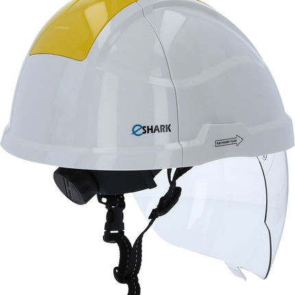 KS TOOLS Casque de sécurité de travail avec visière, jaune ( 117.0136 )
