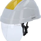 KS TOOLS Casque de sécurité de travail avec visière, jaune ( 117.0136 )