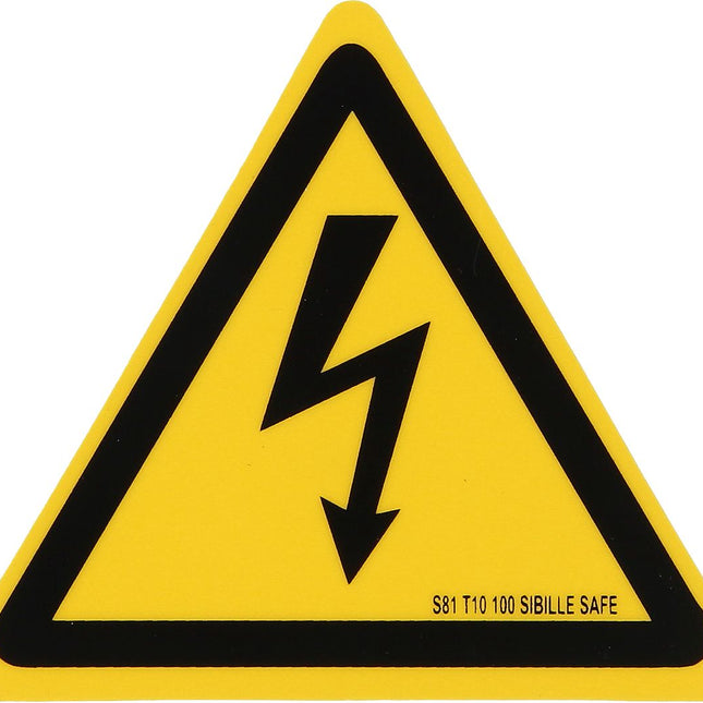 KS TOOLS Warnschild-Hybrid-Blitz, Kunststoff, 100 mm ( 117.0177 )