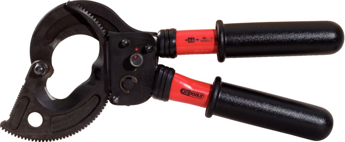 KS TOOLS Ratschenkabelschere mit Schutzisolierung, 530mm ( 117.1249 )