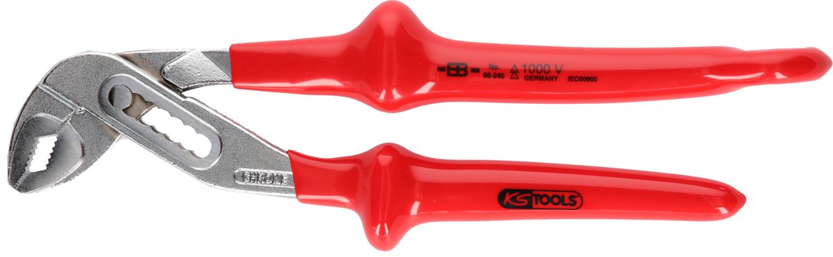 KS TOOLS 1000V Wasserpumpenzange mit Sicherungsöse für Sicherheitsleine ( 117.2205 )