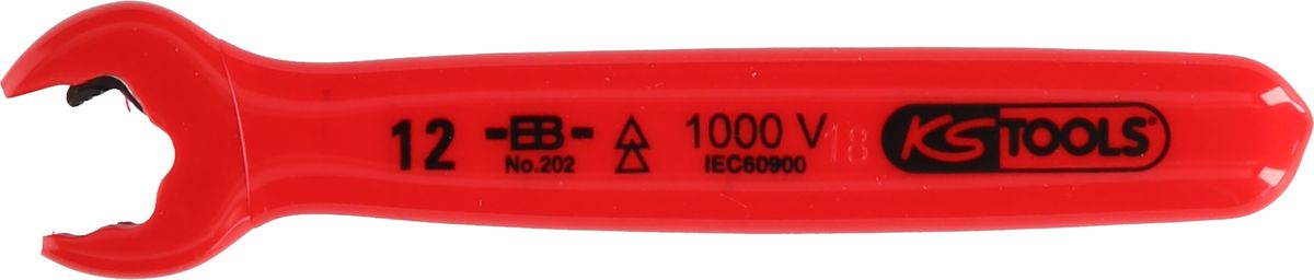 KS TOOLS Clé plate à cliquet avec revêtement isolant, 19 mm ( 117.2268 )