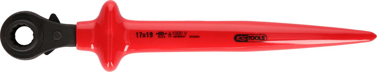 KS TOOLS Zahnradknarre mit Schutzisolierung, 13x17 ( 117.2294 )