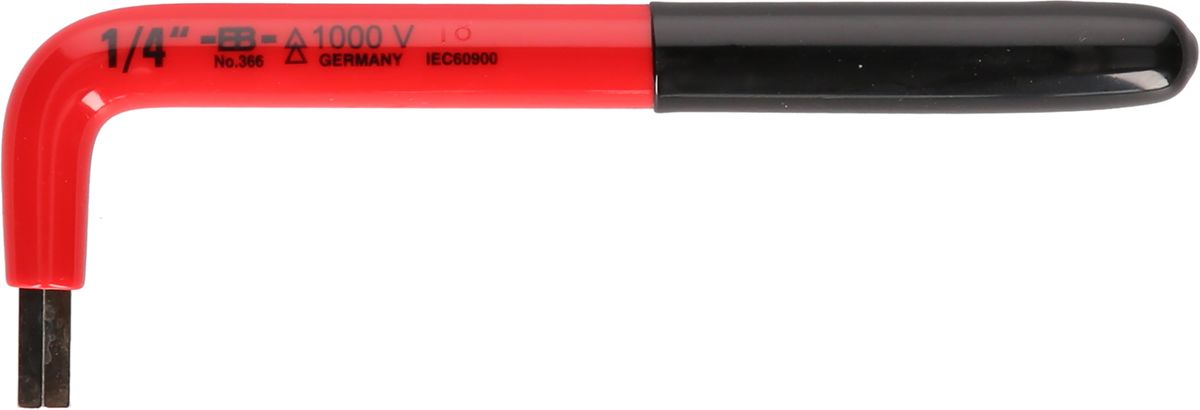 KS TOOLS Innensechskant-Winkelstiftschlüssel mit Schutzisolierung, 1/2" ( 117.2492 )