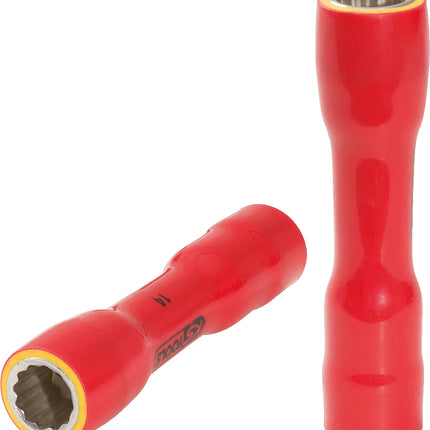 KS TOOLS 3/8" Stecknuss mit Schutzisolierung, XL, 22mm ( 117.3860 ) - Toolbrothers