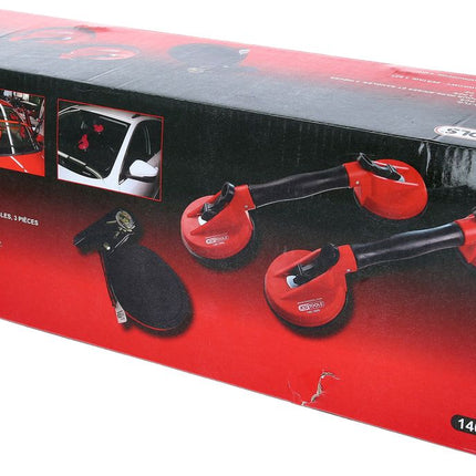 KS TOOLS Doppelsaugheber-Satz, 3-tlg ( 140.1010 ) - Toolbrothers